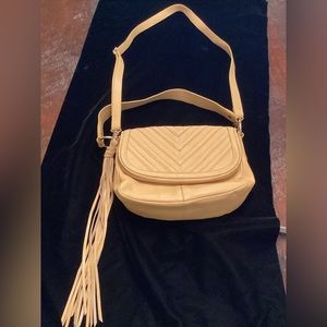 CARLOS FALCHI LEATHER CROSSBODY BAG